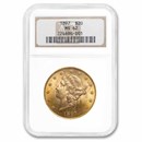 1897 $20 Liberty Gold Double Eagle MS-62 NGC