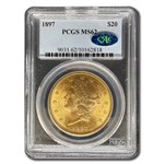 1897 $20 Liberty Gold Double Eagle MS-62 PCGS CAC