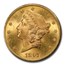 1897 $20 Liberty Gold Double Eagle MS-64 PCGS