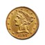 1897 $5 Liberty Gold Half Eagle AU