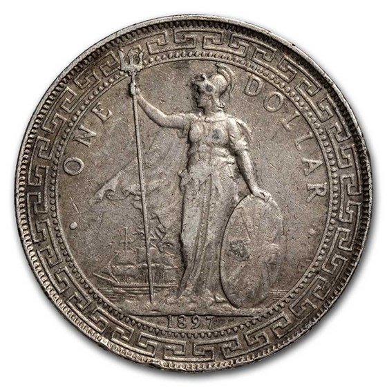 1897-(B) Great Britain Silver Trade Dollar XF 1897-(B) Great Britain Silver Trade Dollar XF