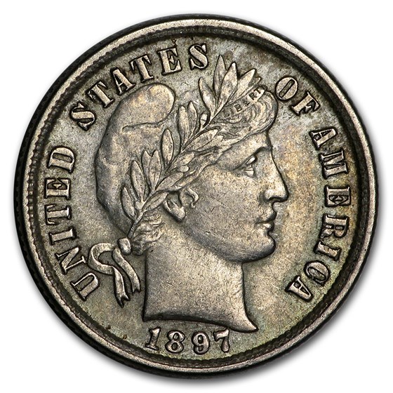 1897 Barber Dime AU 1897 Barber Dime AU