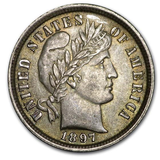1897 Barber Dime BU 1897 Barber Dime BU