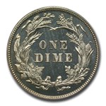 1897 Barber Dime PR-67 Cameo PCGS CAC