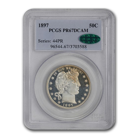 1897 Barber Half Dollar PR-67 DCAM PCGS 1897 Barber Half Dollar PR-67 DCAM PCGS