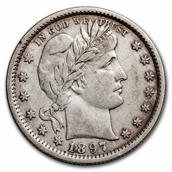 1897 Barber Quarter XF 1897 Barber Quarter XF