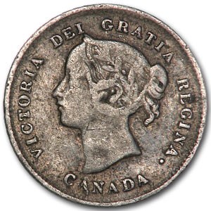 1897 Canada 5 Cents Silver Fine KM#2 Victoria 1897 Canada 5 Cents Silver Fine KM#2 Victoria