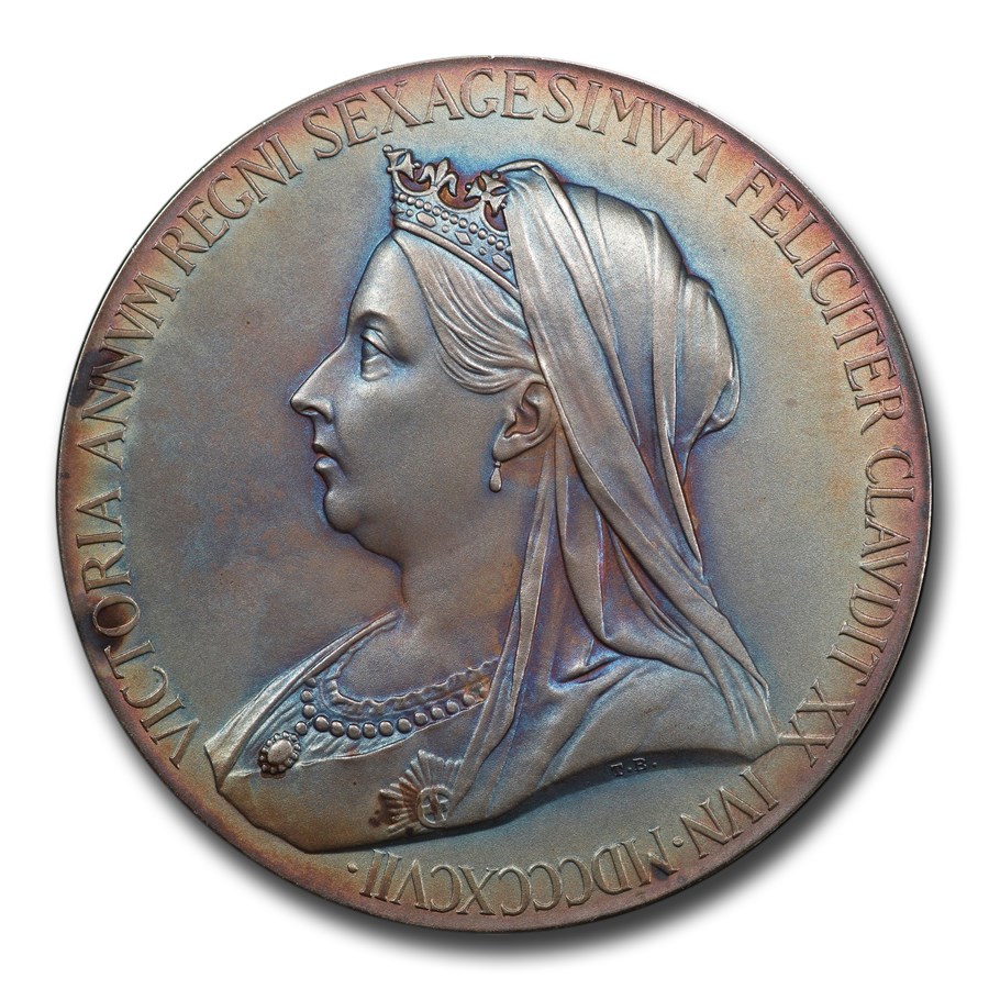 1897 Great Britain Silver Medal Victoria SP-65 PCGS