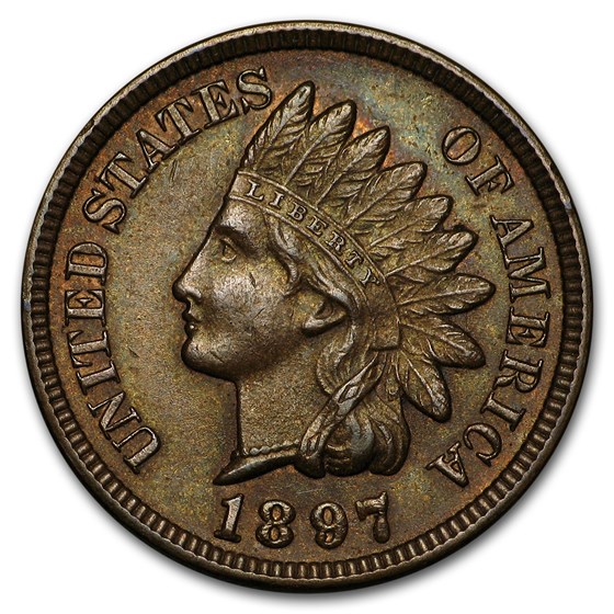 1897 Indian Head Cent BU 1897 Indian Head Cent BU
