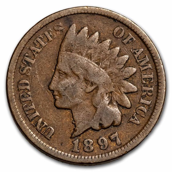 1897 Indian Head Cent Good (1 in Neck) 1897 Indian Head Cent Good (1 in Neck)