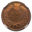 1897 Indian Head Cent PF-66 NGC CAC (Red/Brown)