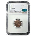 1897 Indian Head Cent PF-66 NGC CAC (Red/Brown)