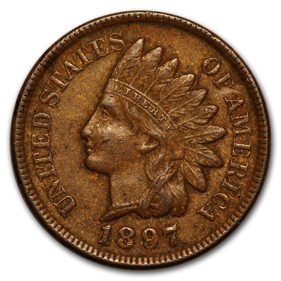 1897 Indian Head Cent XF 1897 Indian Head Cent XF