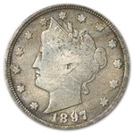 1897 Liberty Head V Nickel Good+