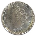 1897 Liberty Head V Nickel MS-66 NGC