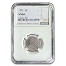 1897 Liberty Head V Nickel MS-66 NGC