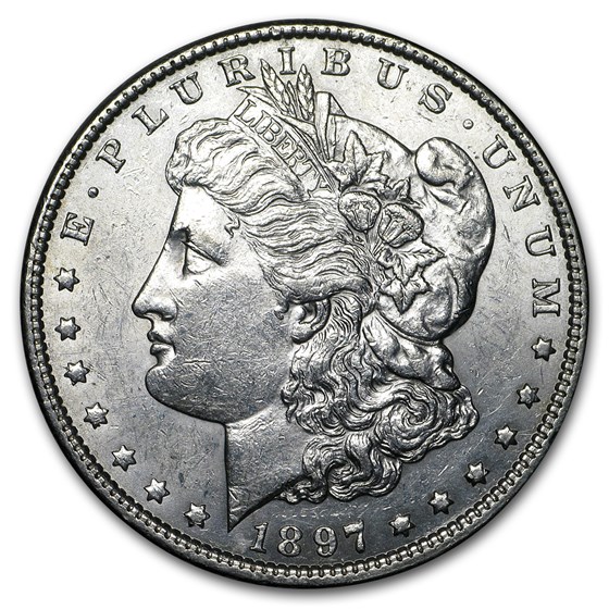 1897 Morgan Dollar AU