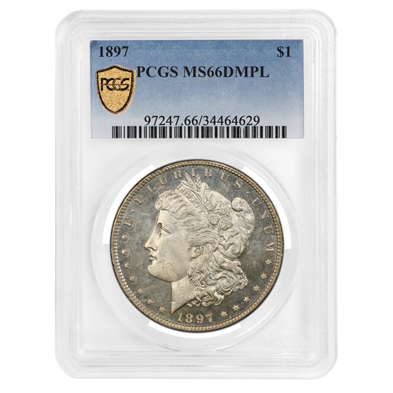 1897 Morgan Dollar DMPL MS-66 PCGS
