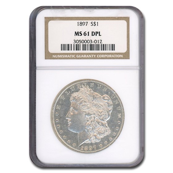 1897 Morgan Dollar MS-61 NGC (DPL)