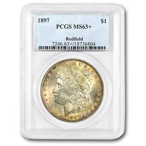 Buy 1897 Morgan Dollar MS-63+ PCGS (Redfield Hoard) | APMEX