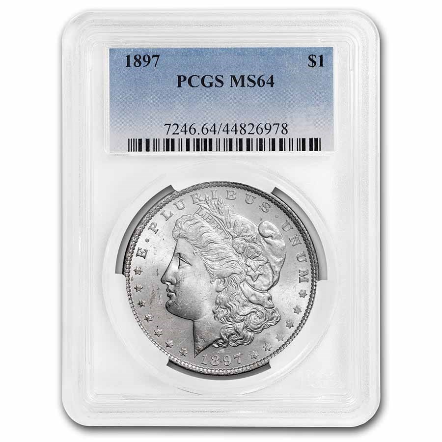 1897 Morgan Dollar MS-64 PCGS