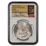 1897 Morgan Dollar MS-66+ NGC (VAM-6A, Pitted Reverse, Fivaz)