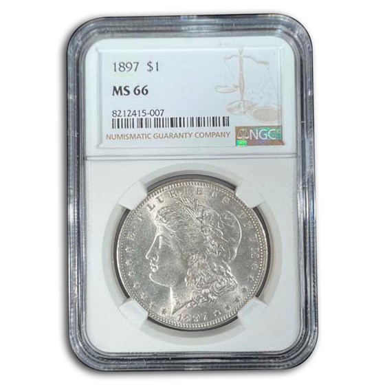 1897 Morgan Dollar MS-66 NGC 1897 Morgan Dollar MS-66 NGC