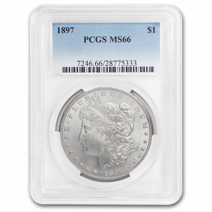 1897 Morgan Dollar MS-66 PCGS