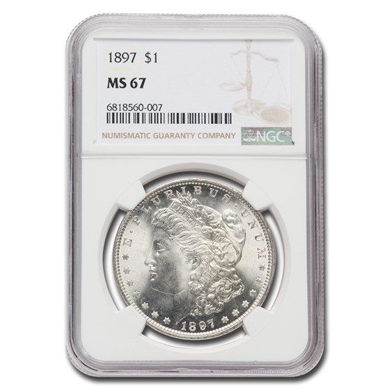 1897 Morgan Dollar MS-67 NGC 1897 Morgan Dollar MS-67 NGC
