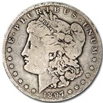 1897 Morgan Dollar VG/VF