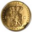 1897 Netherlands Gold 10 Guilders BU