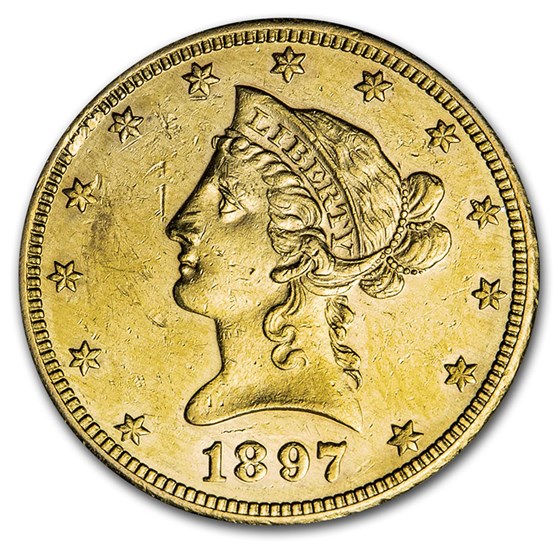 1897-O $10 Liberty Gold Eagle AU Details 1897-O $10 Liberty Gold Eagle AU Details