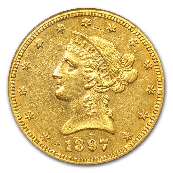 1897-O $10 Liberty Gold Eagle AU 1897-O $10 Liberty Gold Eagle AU