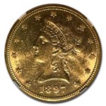 1897-O $10 Liberty Gold Eagle MS-61 NGC