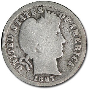 1897-O Barber Dime Good Details (Rim Dings) 1897-O Barber Dime Good Details (Rim Dings)