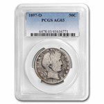 1897-O Barber Half Dollar AG-03 PCGS