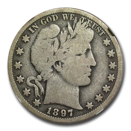 1897-O Barber Half Dollar Good-6 NGC 1897-O Barber Half Dollar Good-6 NGC