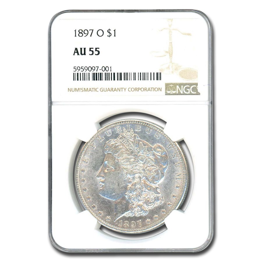 1897-O Morgan Dollar AU-55 NGC