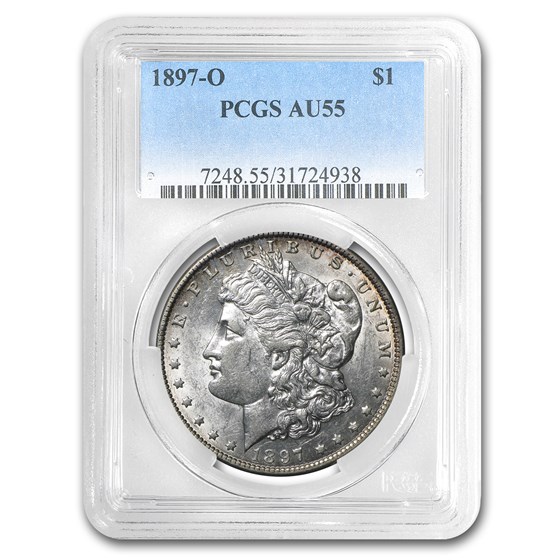 1897-O Morgan Dollar AU-55 PCGS 1897-O Morgan Dollar AU-55 PCGS