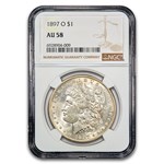 1897-O Morgan Dollar AU-58 NGC