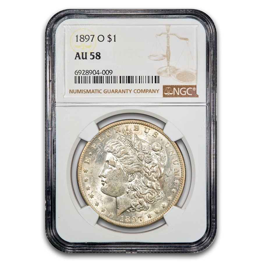 1897-O Morgan Dollar AU-58 NGC