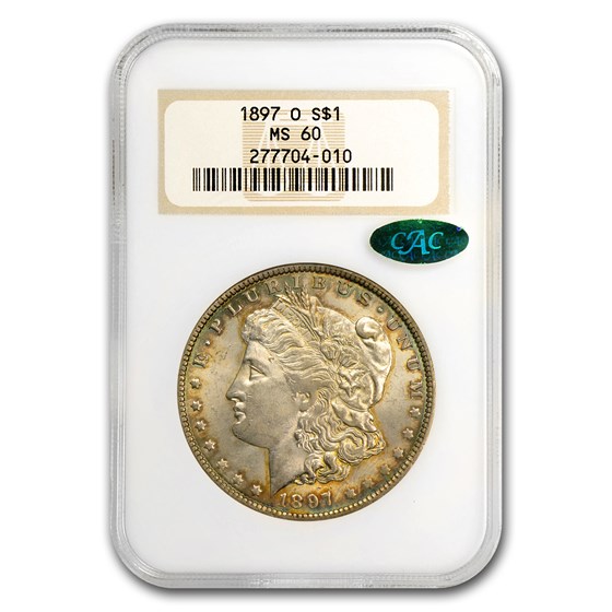 1897-O Morgan Dollar MS-60 NGC (CAC) 1897-O Morgan Dollar MS-60 NGC (CAC)