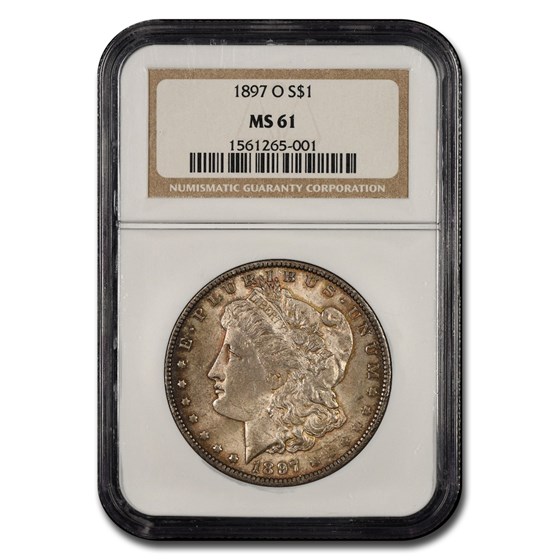 1897-O Morgan Dollar MS-61 NGC 1897-O Morgan Dollar MS-61 NGC