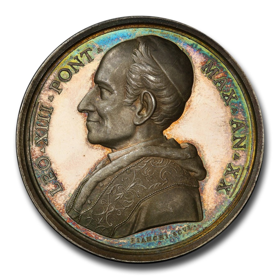1897 Papal States AR Medal Leo XIII SP-64 PCGS