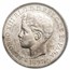 1897 Philippines Silver Peso Young Head AU-55 PCGS