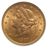 1897-S $20 Liberty Gold Double Eagle MS-61 NGC