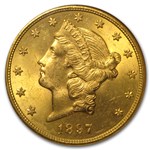 1897-S $20 Liberty Gold Double Eagle MS-63 NGC (CAC)