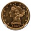 1897-S $5 Liberty Gold Half Eagle MS-61 NGC (PL, Green Label)