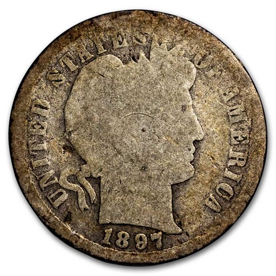 1897-S Barber Dime AG 1897-S Barber Dime AG
