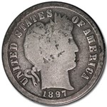 1897-S Barber Dime Good